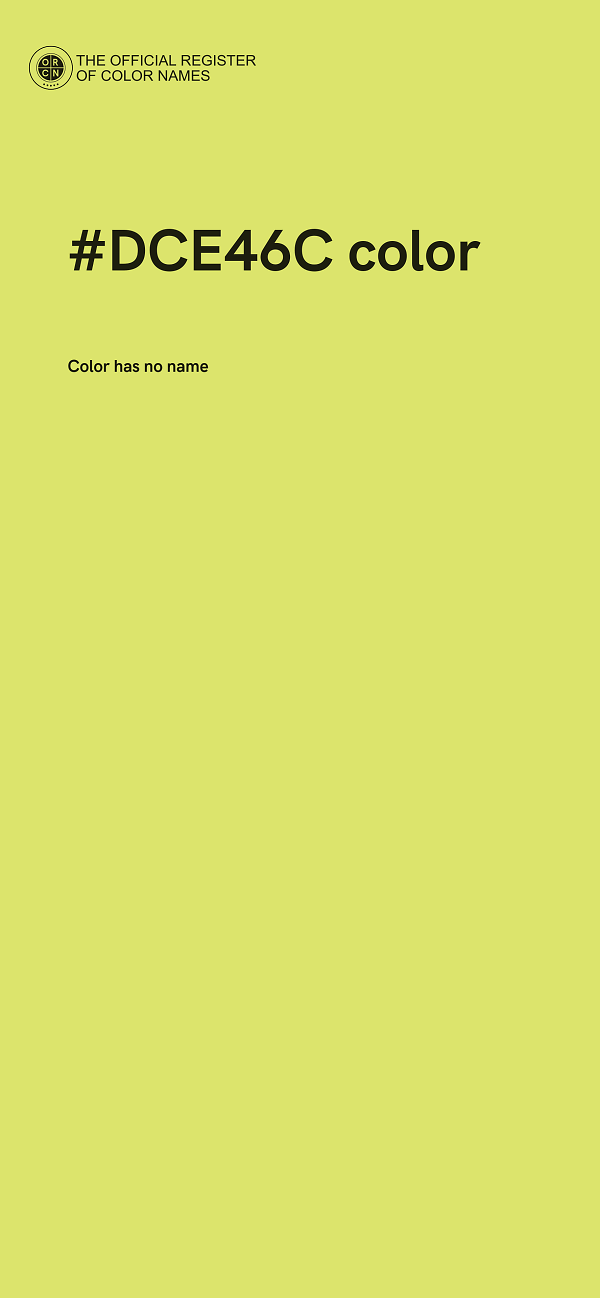 #DCE46C color image