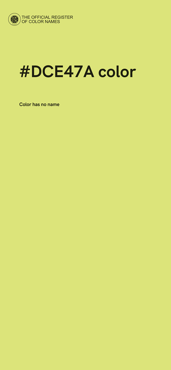#DCE47A color image