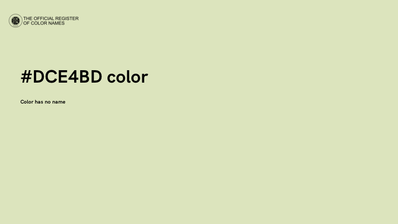 #DCE4BD color image