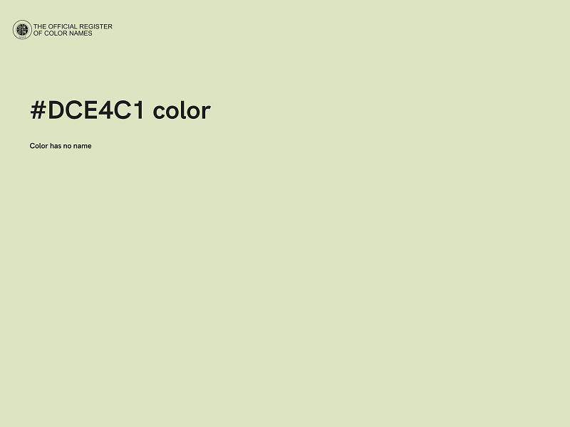 #DCE4C1 color image