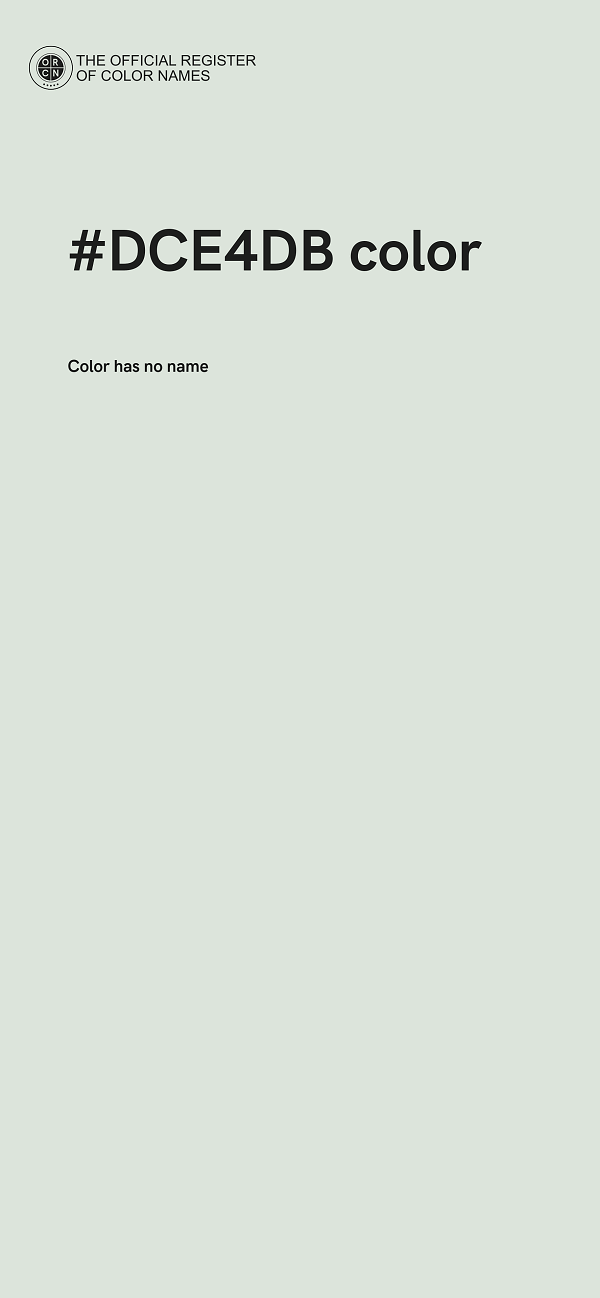 #DCE4DB color image