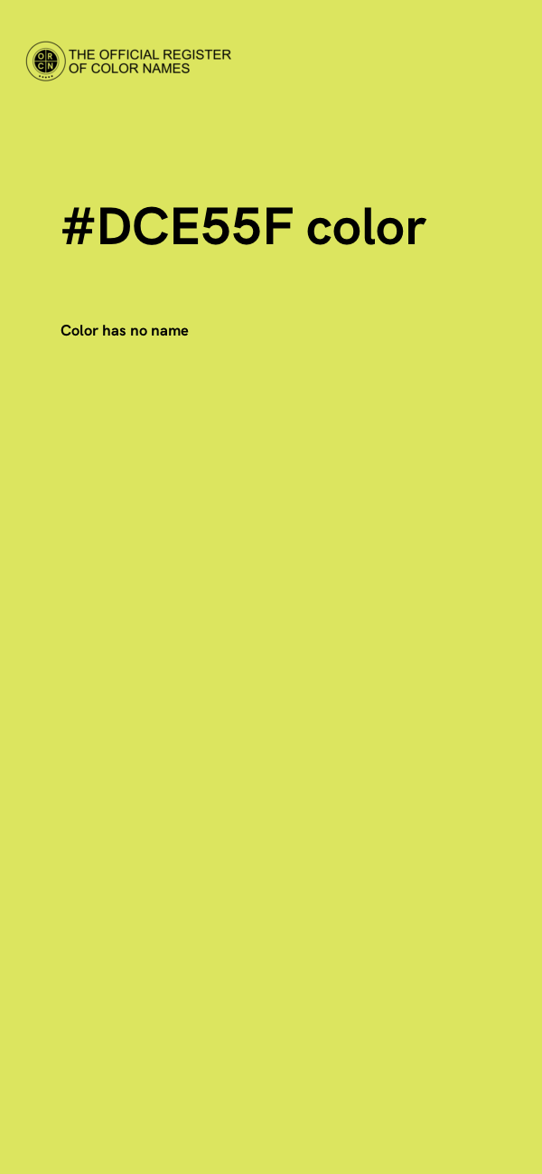 #DCE55F color image
