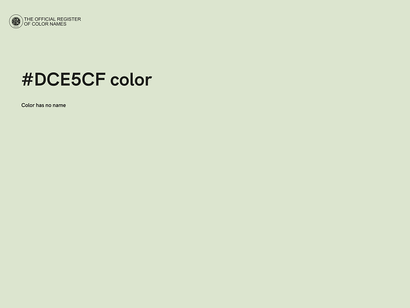 #DCE5CF color image