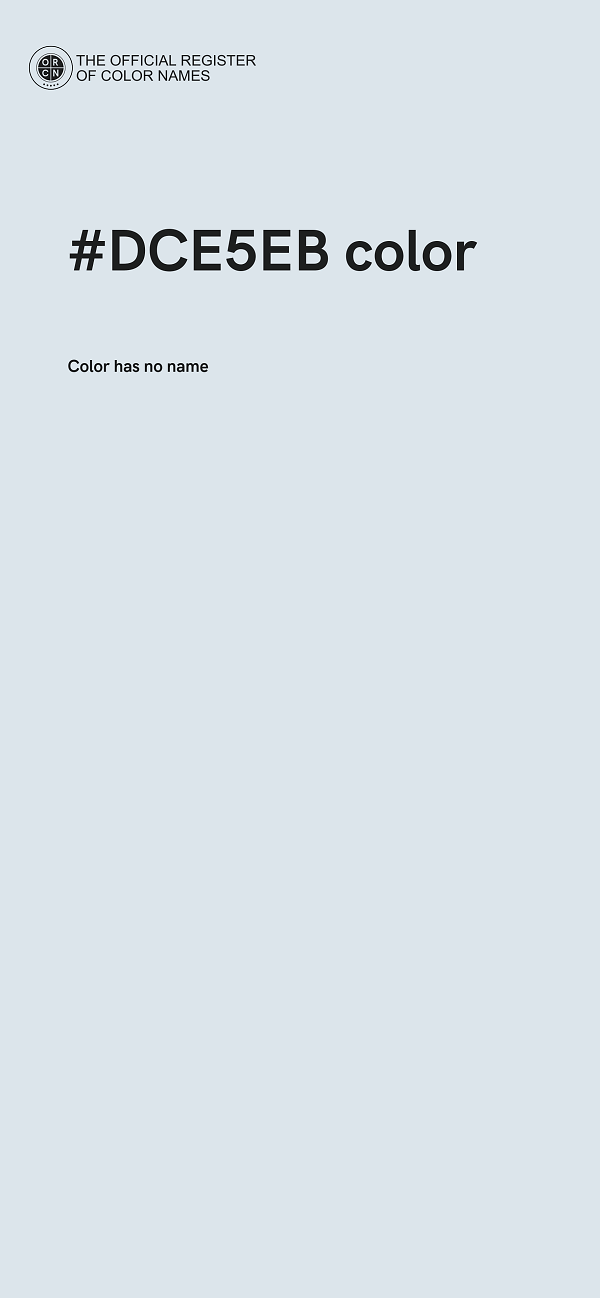 #DCE5EB color image