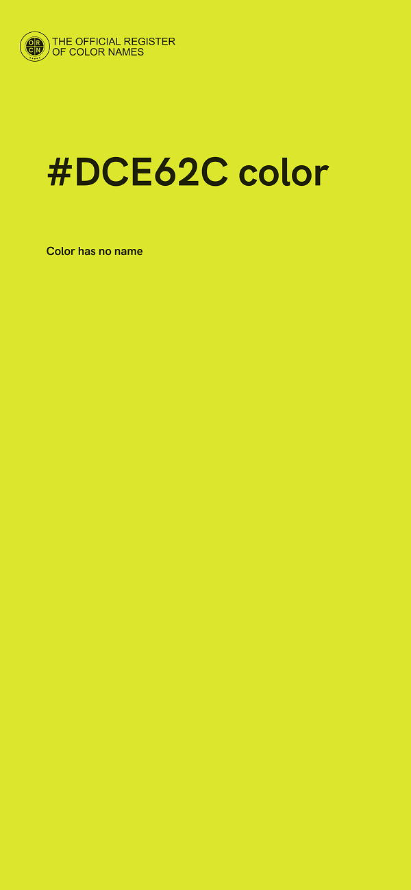 #DCE62C color image