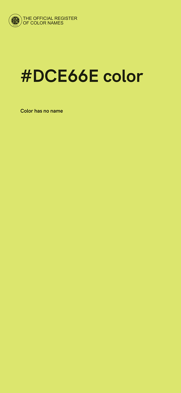 #DCE66E color image