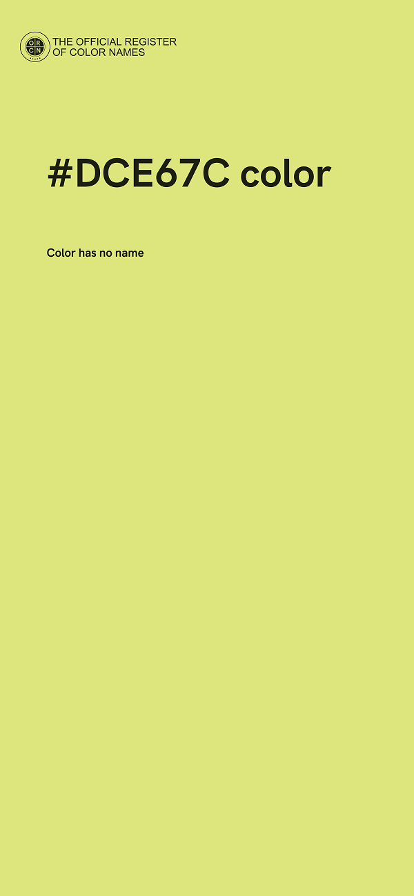 #DCE67C color image