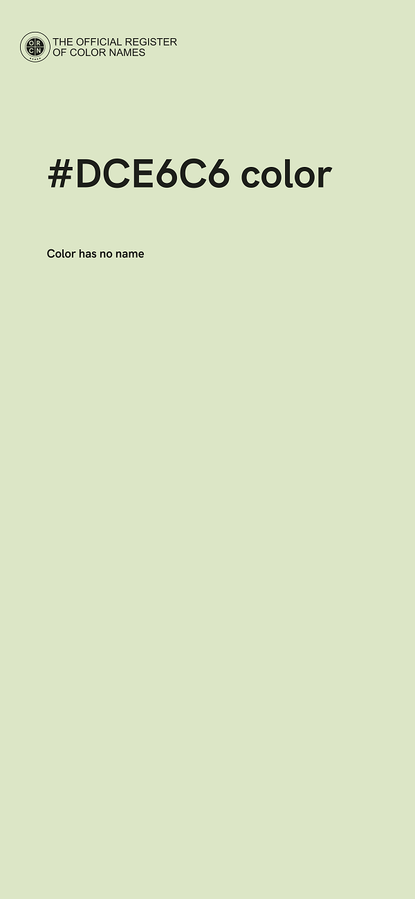 #DCE6C6 color image