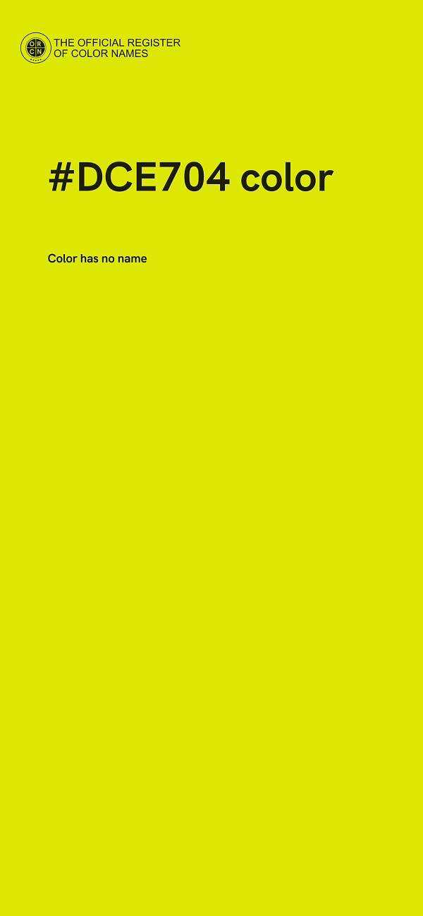 #DCE704 color image