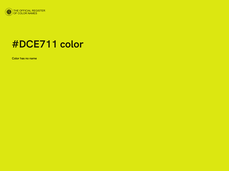 #DCE711 color image
