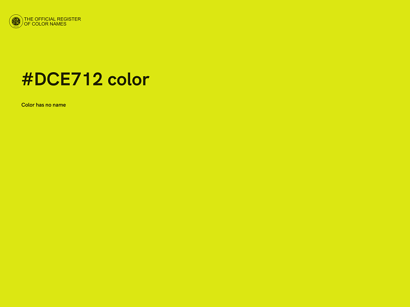 #DCE712 color image