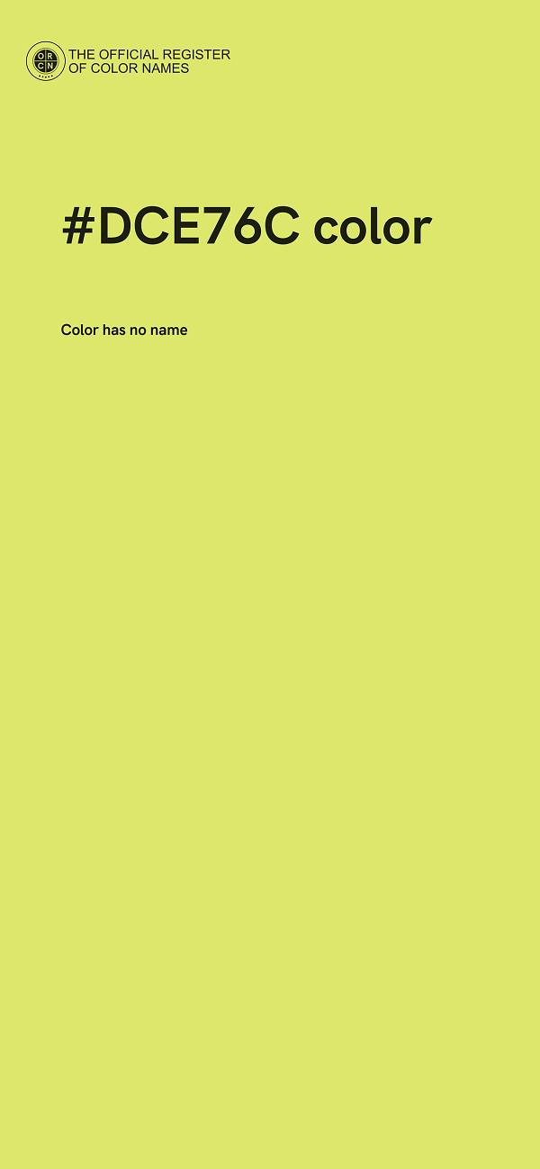 #DCE76C color image