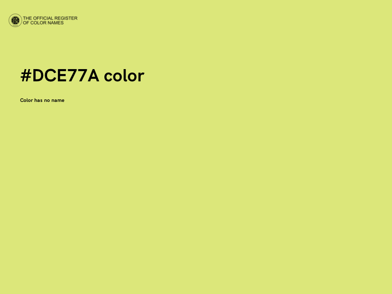 #DCE77A color image