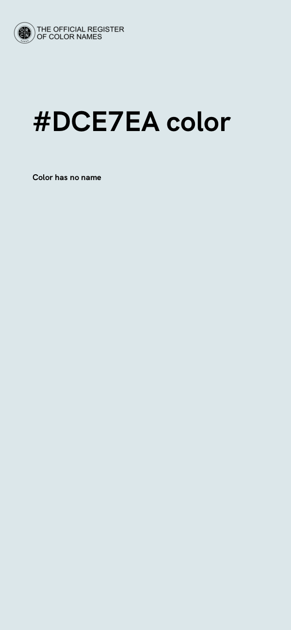 #DCE7EA color image