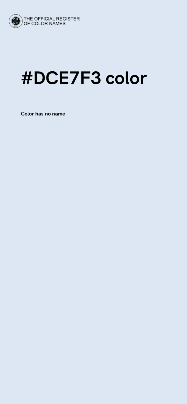#DCE7F3 color image