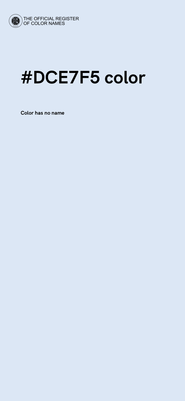 #DCE7F5 color image