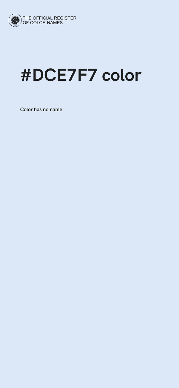#DCE7F7 color image