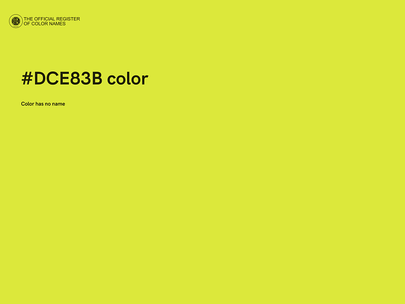 #DCE83B color image