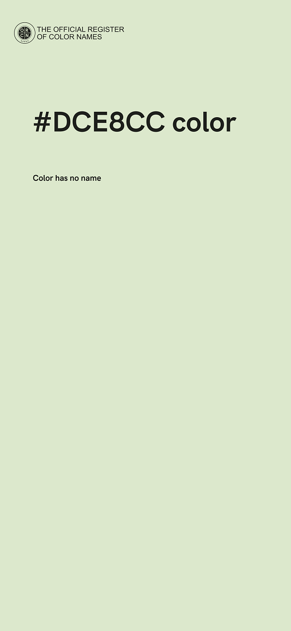 #DCE8CC color image