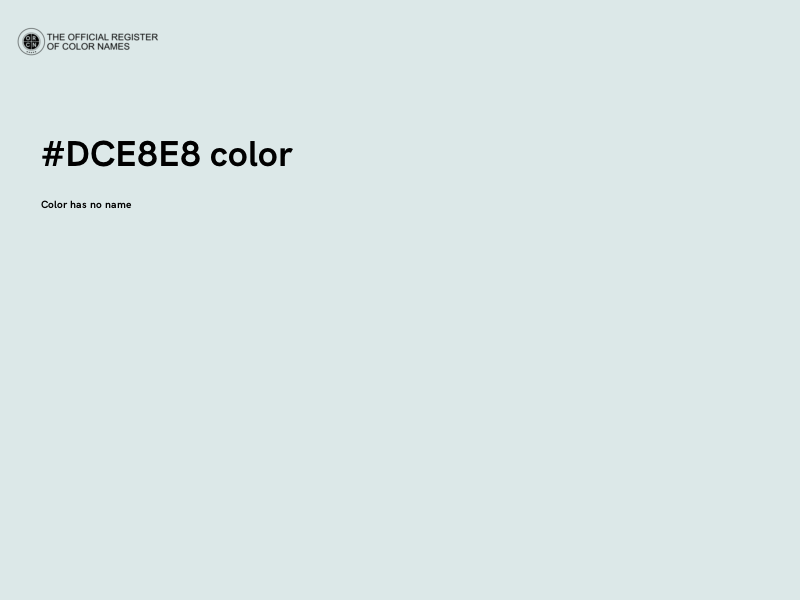#DCE8E8 color image