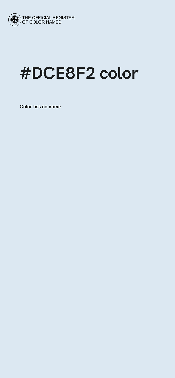 #DCE8F2 color image