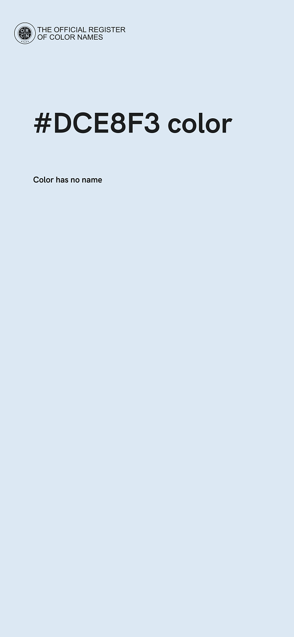 #DCE8F3 color image