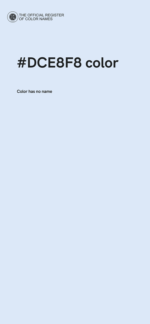 #DCE8F8 color image