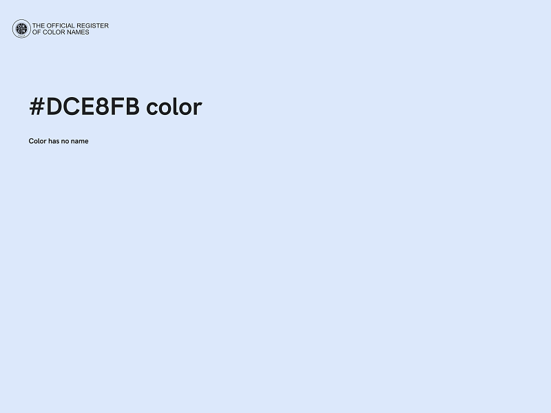 #DCE8FB color image