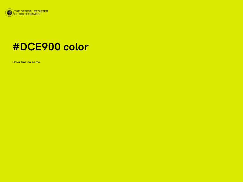 #DCE900 color image