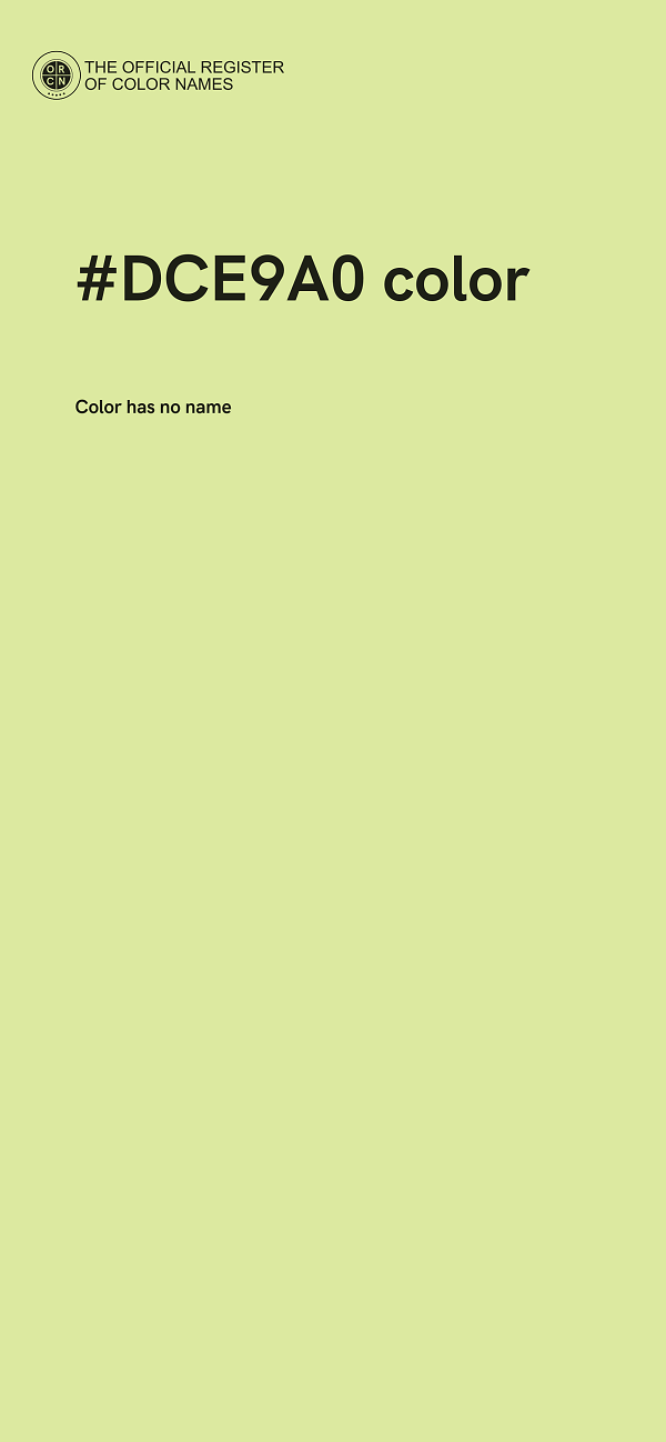 #DCE9A0 color image