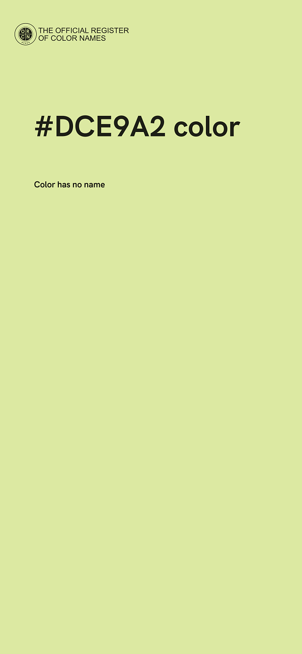 #DCE9A2 color image