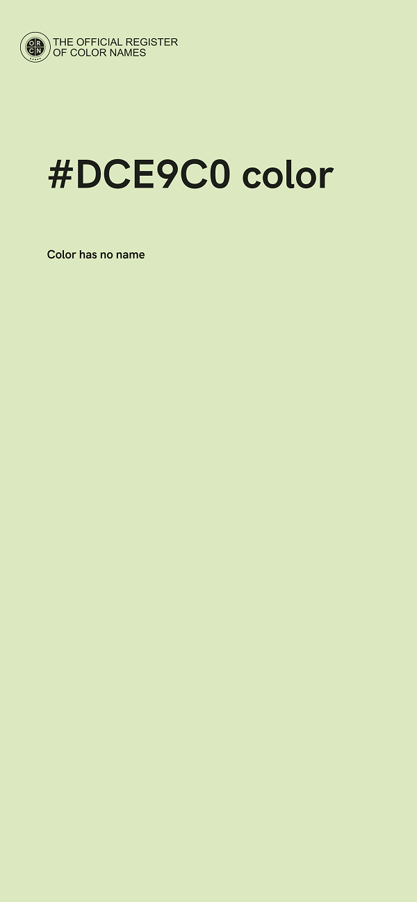 #DCE9C0 color image