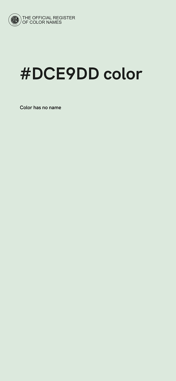 #DCE9DD color image