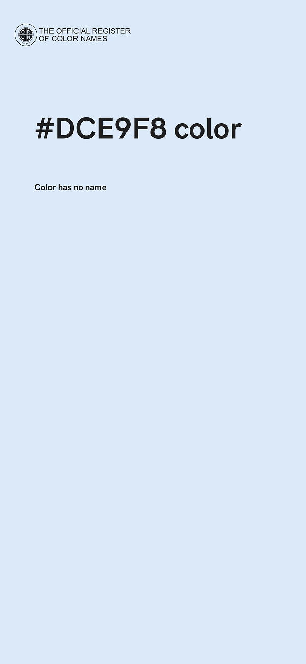 #DCE9F8 color image
