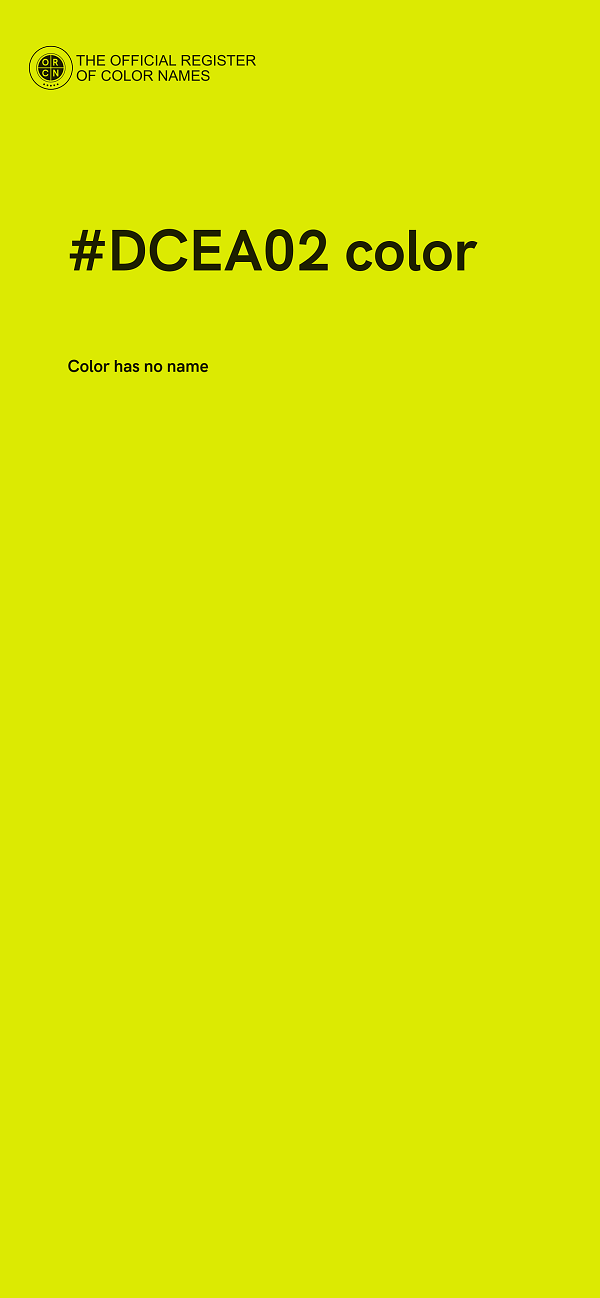 #DCEA02 color image