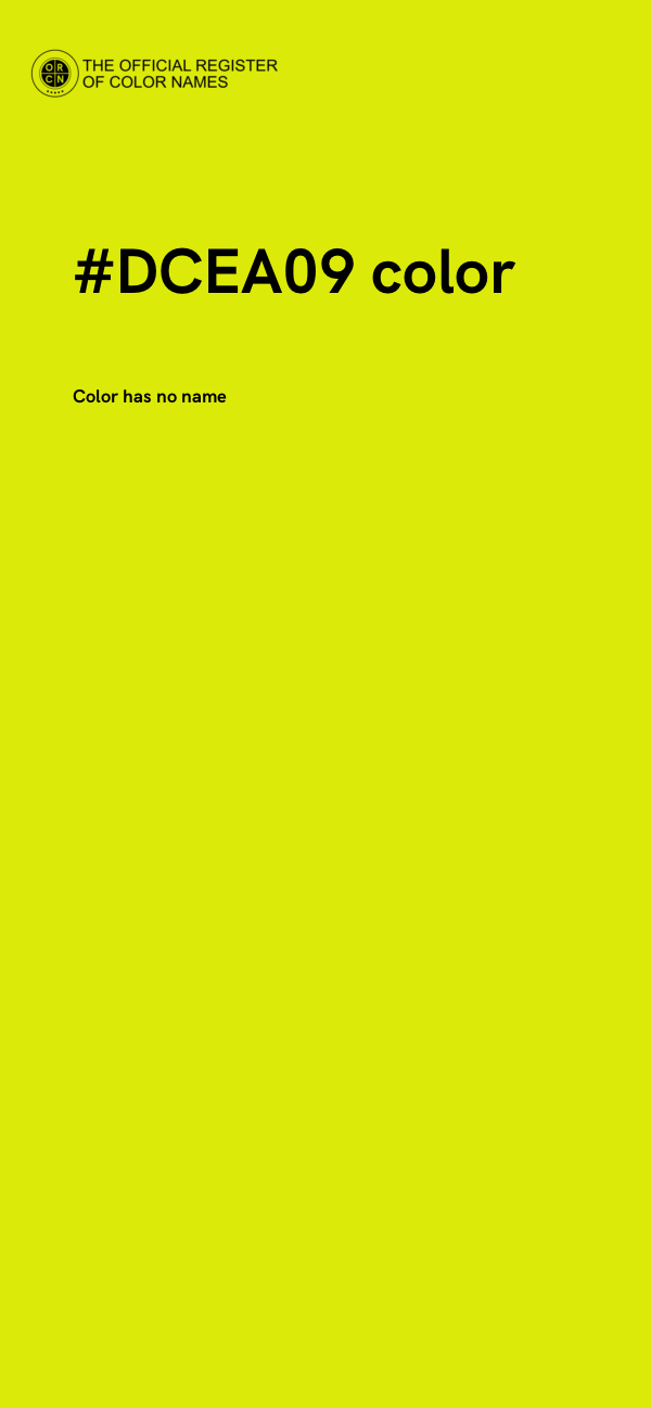 #DCEA09 color image
