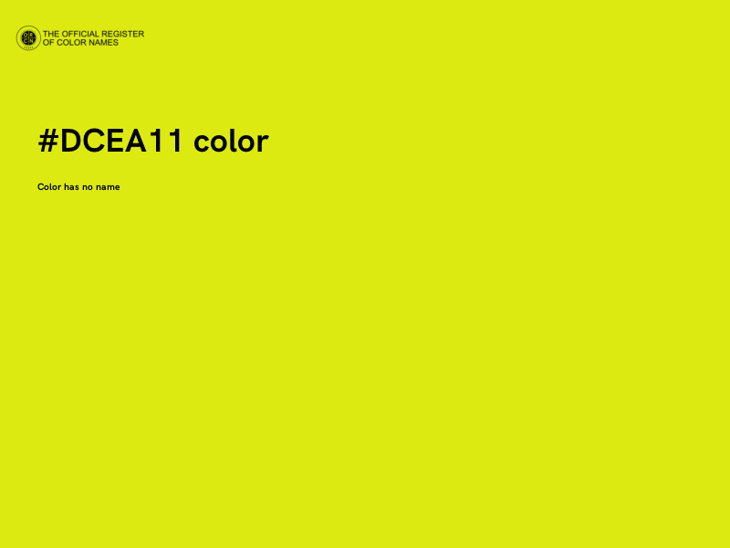 #DCEA11 color image