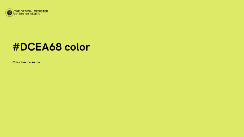 #DCEA68 color image