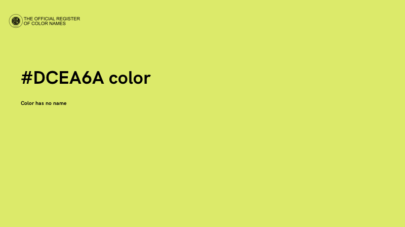 #DCEA6A color image