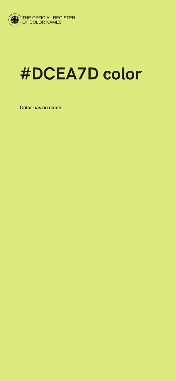#DCEA7D color image