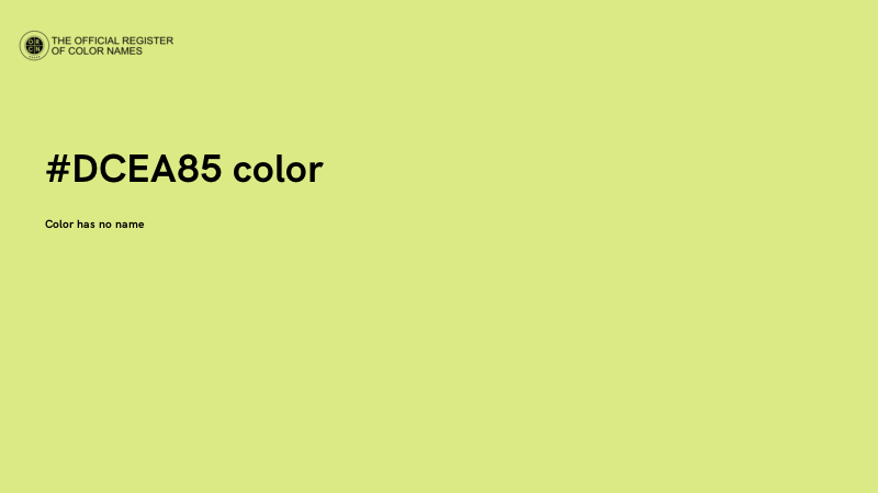 #DCEA85 color image