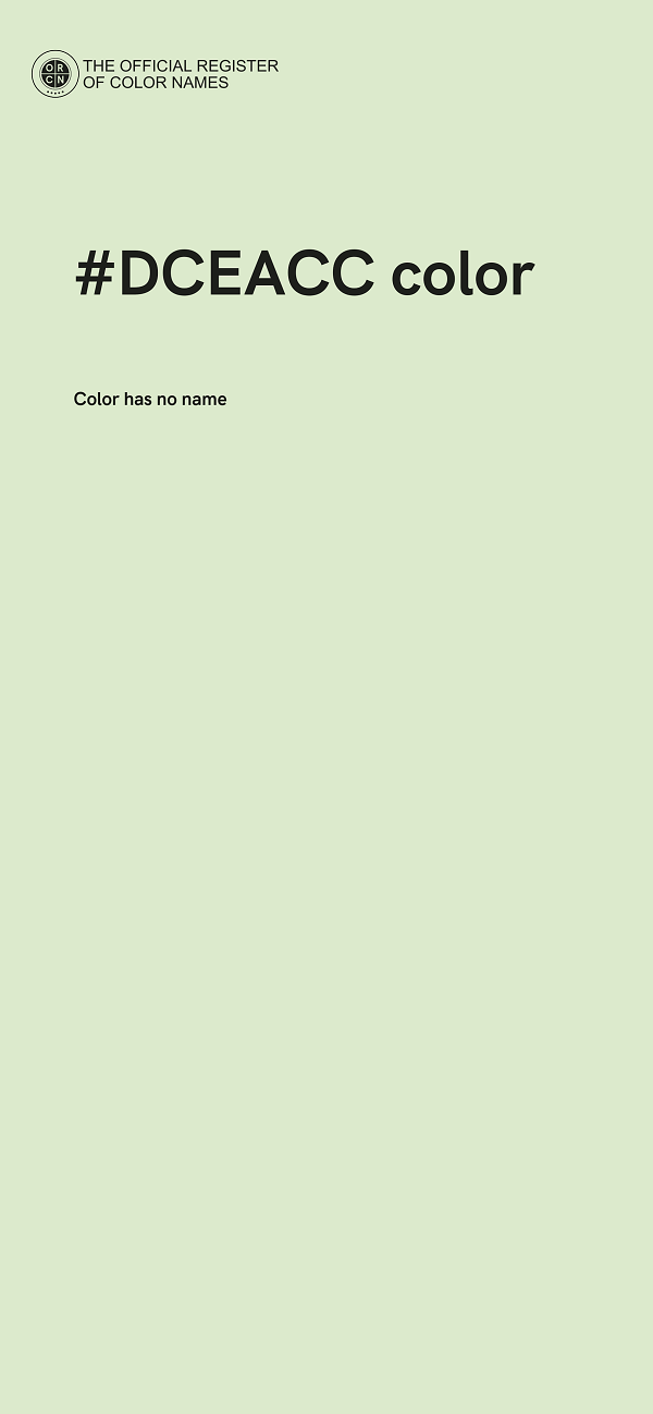 #DCEACC color image