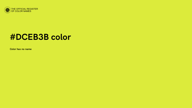 #DCEB3B color image