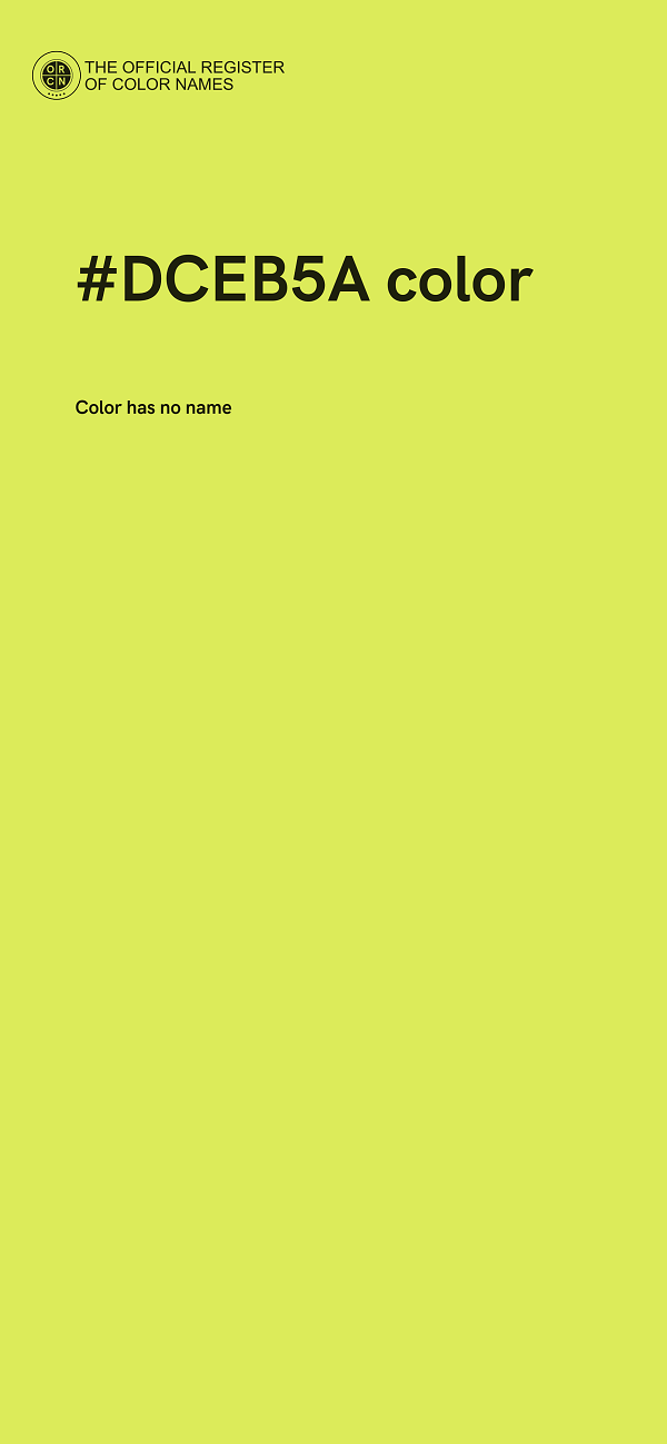 #DCEB5A color image