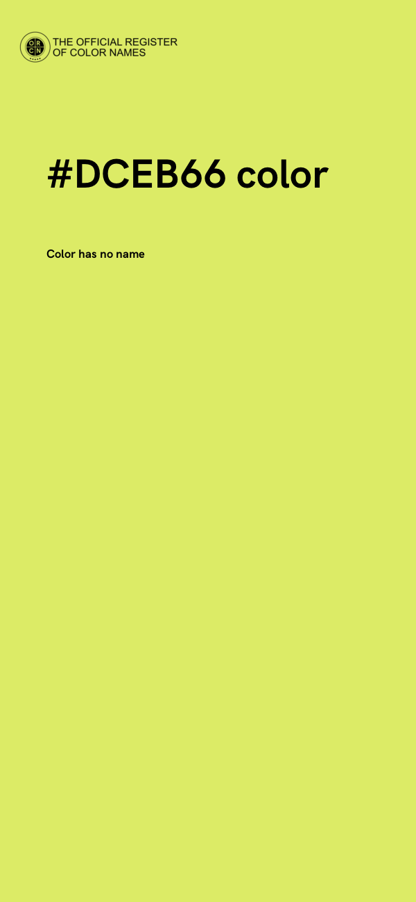 #DCEB66 color image
