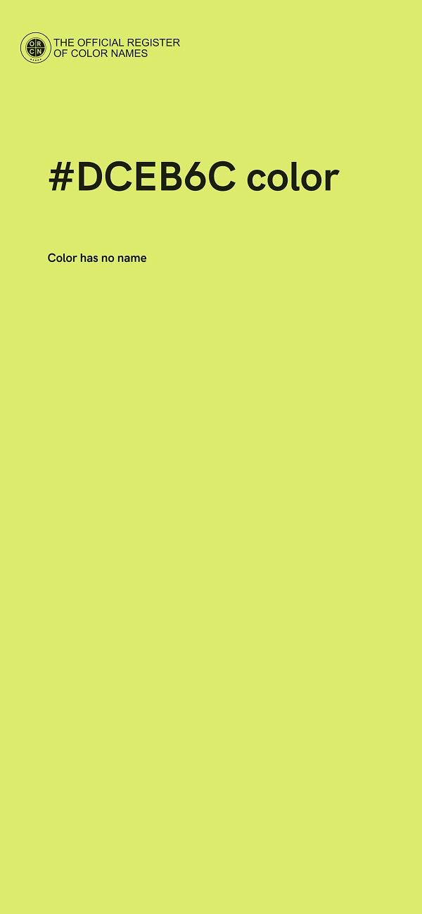 #DCEB6C color image