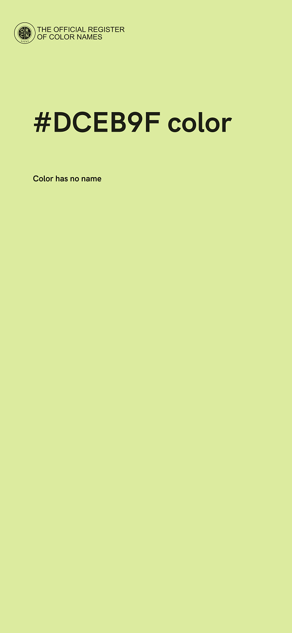 #DCEB9F color image