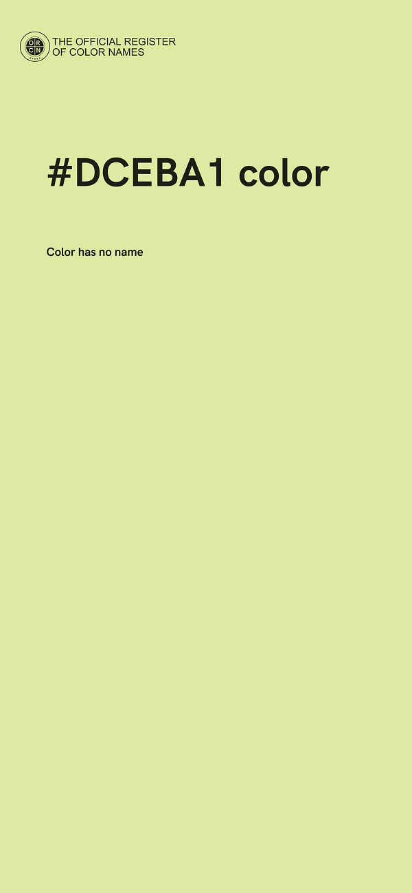 #DCEBA1 color image