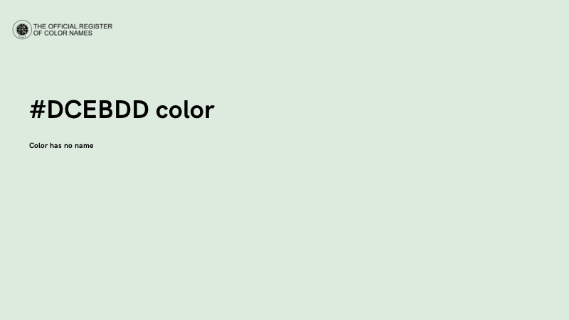 #DCEBDD color image