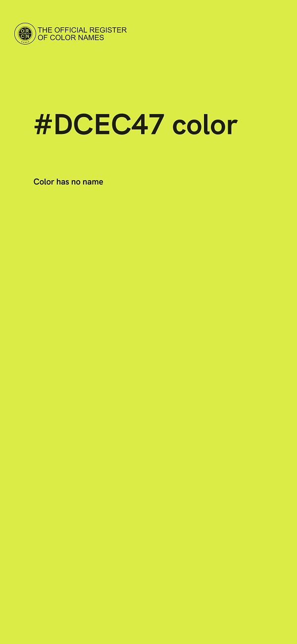 #DCEC47 color image